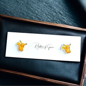 Catch 'Em All: Pikachu Stud Earrings! ⭐️ NWT Pokemon Studs - Great Gift!